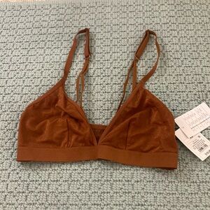 Metallic Brown Bralette Size XS Auden NWT